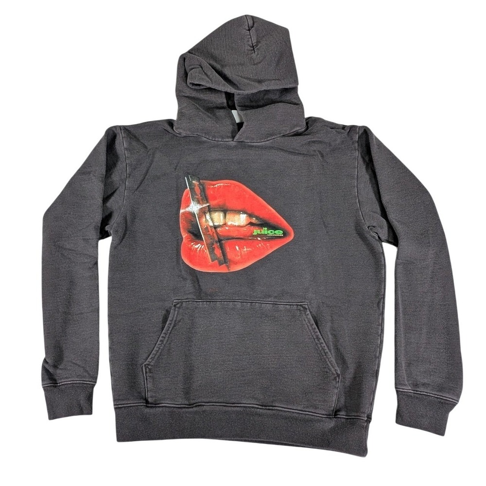 Juice Hoodie Mens Small Los Angeles Graphic Lips Streetwear‎ Made USA